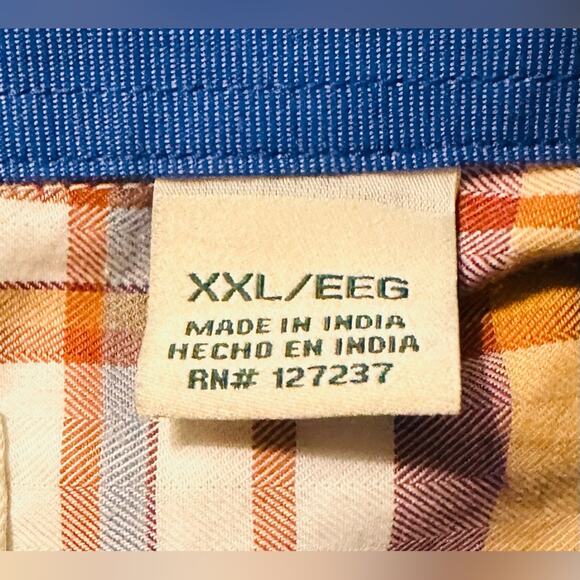 Southern Pines Men’s Autumn Plaid Colored Long Sleeve Shirt. Size xxl. NWOT - Picture 6 of 7
